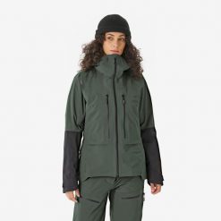 Kurtka skiturowa damska Wedze Wilder. Brązowe kurtki sportowe damskie SIMOND, na zimę, m, bez wzorów, z materiału, bez ramiączek, bez kaptura, narciarskie. Za 849.99 zł.