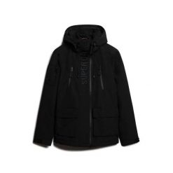 Kurtka wodoodporna Superdry Ultimate. Czarne kurtki męskie Superdry, xl, bez wzorów, z gumy, eleganckie, bez kaptura. Za 566.45 zł.