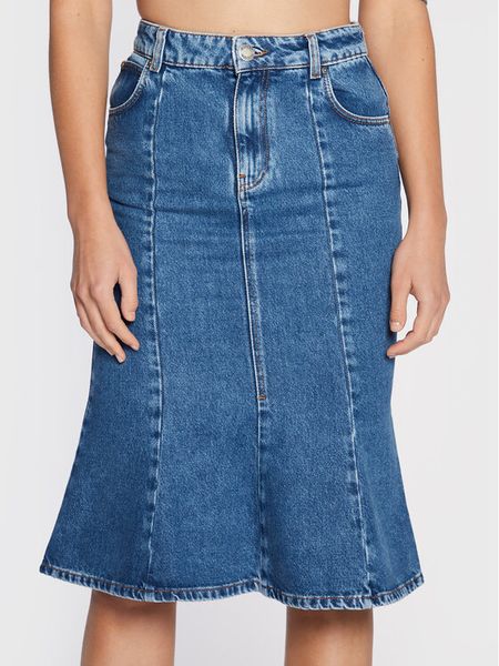 Pinko Spódnica jeansowa Gracchio 1J1119 A0A0 Niebieski Regular Fit. Niebieskie spódnice damskie Pinko, bez wzorów, z bawełny. Za 489.99 zł.