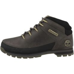 Buty do chodzenia męskie Timberland Euro Sprint Mid Lace. Brązowe buty sportowe męskie Timberland, bez wzorów, z materiału, bez zapięcia, do biegania. Za 649.99 zł.