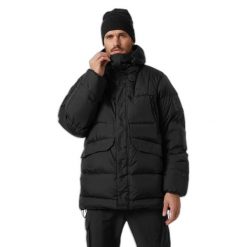 Parka Helly Hansen Arctic. Czarne parki męskie Helly Hansen, na zimę, l, bez wzorów, z syntetyku, bez kołnierzyka, bez kaptura. Za 2,192.00 zł.