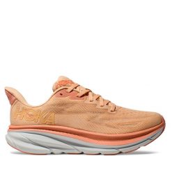 Buty do biegania Hoka. Brązowe obuwie sportowe damskie HOKA, bez wzorów, bez zapięcia, do biegania. Za 499.99 zł.
