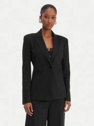 Patrizia Pepe Marynarka 8S0584/A715-K103 Czarny Regular Fit. Czarne marynarki i żakiety damskie Patrizia Pepe, bez wzorów, z wiskozy, bez kołnierzyka, bez ramiączek. Za 1,859.00 zł.