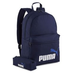 Plecak Puma Phase. Niebieskie plecaki męskie Puma, bez wzorów, z materiału. Za 111.00 zł.