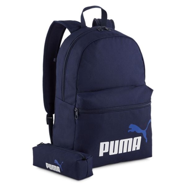 Plecak Puma Phase. Niebieskie plecaki męskie Puma, bez wzorów, z materiału. Za 111.00 zł.