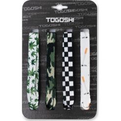 Zestaw sznurówek do obuwia TOGOSHI - TG-LACES-120-4-MEN-008 Biały Kolorowy Zielony. Białe piżamy męskie Togoshi, bez wzorów, z materiału, bez kołnierzyka, bez ramiączek. Za 39.00 zł.