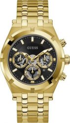 Zegarek Guess Zegarek męski Guess GW0260G2 złoty. Żółte zegarki męskie Guess, z aplikacjami, złote. Za 448.99 zł.
