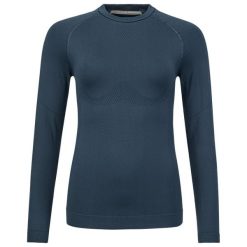 Koszulka z długim rękawem damska FLEX Seamless LS. Niebieskie bluzki damskie Head, l, bez wzorów, z dzianiny, sportowe, bez kołnierzyka, bez ramiączek. Za 271.00 zł.