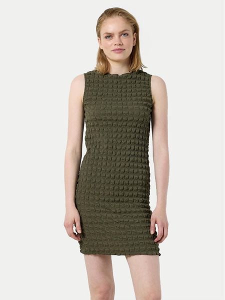 Noisy May Sukienka codzienna Zahara 27029921 Zielony Slim Fit. Zielone sukienki damskie Noisy May, na co dzień, s, bez wzorów, z syntetyku, bez kołnierzyka, bez ramiączek, proste. Za 59.99 zł.