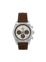 Casio Zegarek Edifice EFB-730L-7AVUEF Srebrny. Szare, analogowe zegarki męskie Casio, bez wzorów, ze skóry, srebrne. Za 649.99 zł.