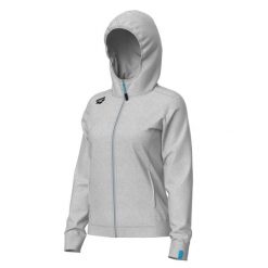 Bluza damska z kapturem Arena Team Panel. Szare bluzy damskie ARENA, s, bez wzorów, z polaru, sportowe, bez ramiączek, z kapturem. Za 299.00 zł.