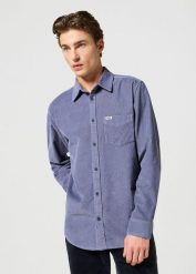 WRANGLER MĘSKA KOSZULA 1 PKT CORDUROY SHIRT Grisaille 112357218 W5L0008823. Koszule męskie Wrangler, l, bez wzorów, bez kołnierzyka, bez ramiączek. Za 199.99 zł.
