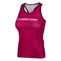 Koszulka sportowa damska bez rękawów Tank top EXTREME HOBBY HAVOC. Czerwone koszulki sportowe damskie EXTREME HOBBY, xs, bez wzorów, z elastanu, bez ramiączek, na fitness i siłownię. Za 139.00 zł.