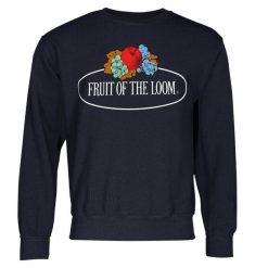 Męska Bluza Z Nadrukiem Logo W Stylu Vintage. Czerwone bluzy męskie fruit of the loom, m, bez wzorów, vintage, bez ramiączek, bez kaptura. Za 94.99 zł.