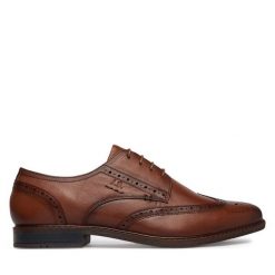 Półbuty Josef Seibel. Brązowe buty wizytowe męskie Josef Seibel, bez wzorów, bez obcasa, bez zapięcia. Za 439.99 zł.