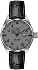 Zegarek męski Aviator V.1.22.0.150.4.BP42 czarny. Czarne zegarki męskie AVIATOR, bez wzorów. Za 2,571.93 zł.