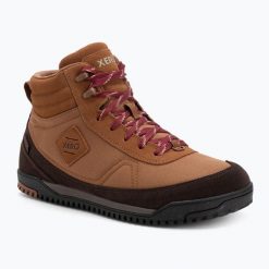 Buty barefoot męskie Xero Shoes Ridgeway. Brązowe buty zimowe męskie XERO SHOES, bez wzorów, bez obcasa, bez zapięcia. Za 699.99 zł.
