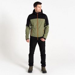 Kurtka turystyczna męska Dare2b Mountaineer softshell. Zielone kurtki sportowe męskie Dare 2B, l, bez wzorów, z poliesteru, trekkingowe. Za 316.00 zł.