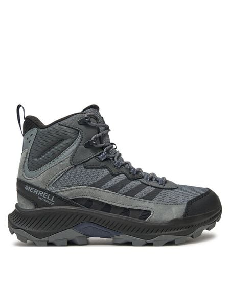Merrell Trekkingi Speed Strike 2 Thermo Mid Wp J037769 Szary. Szare botki męskie Merrell, bez wzorów, z materiału, bez obcasa, bez zapięcia. Za 439.99 zł.
