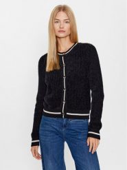 Liu Jo Sport Kardigan TF3225 MA85N Czarny Regular Fit. Czarne kardigany damskie Liu Jo Sport, xl, bez wzorów, z syntetyku, sportowe, bez kołnierzyka. Za 399.99 zł.