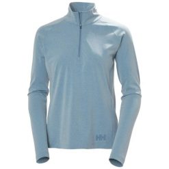 Bluza damska z zamkiem 1/2 Helly Hansen Tyri. Niebieskie bluzy damskie Helly Hansen, bez wzorów, bez ramiączek, bez kaptura. Za 412.00 zł.