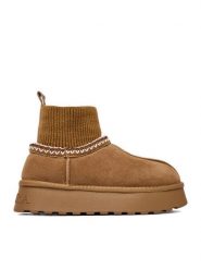 Badura Śniegowce EO-ANDREA-TS6278-01 Brązowy. Brązowe śniegowce damskie Badura, ze skóry, bez zapięcia. Za 279.99 zł.