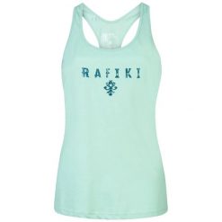 Damski tank top Rafiki Babsi. Niebieskie topy damskie RAFIKI, bez wzorów, sportowe, bez kołnierzyka, bez ramiączek. Za 192.70 zł.