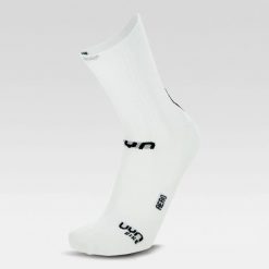 Skarpety rowerowe MAN CYCLING AERO SOCKS 39-41. Białe skarpety męskie UYN, bez wzorów. Za 89.99 zł.
