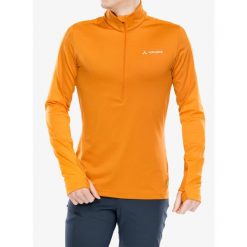 Bluza polarowa męska Vaude Livigno Halfzip II. Brązowe bluzy sportowe męskie Vaude, na zimę, m, bez wzorów, z polaru, bez kaptura, narciarskie. Za 209.99 zł.