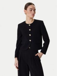 Marella Marynarka Falesia 2613041063 Czarny Regular Fit. Czarne marynarki i żakiety damskie Marella, bez wzorów, z syntetyku, bez kołnierzyka, bez ramiączek. Za 1,309.00 zł.