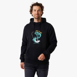 Bluza z kapturem Męska Swedemount Forest Hood. Czarne bluzy męskie SWEDEMOUNT, m, bez wzorów, casualowe, bez ramiączek, z kapturem. Za 199.99 zł.