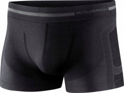 Brubeck BX11530 Bokserki męskie COMFORT WOOL czarny 4XL. Czarne bokserki męskie Brubeck, bez wzorów. Za 105.92 zł.
