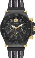 Zegarek Guess Zegarek męski Guess GW0415G3 czarny. Czarne zegarki męskie Guess, z aplikacjami. Za 876.00 zł.