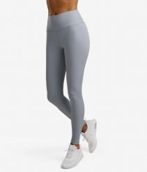 Legginsy sportowe damskie. Niebieskie legginsy damskie NORDICDOTS, bez wzorów, z materiału. Za 365.00 zł.