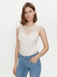 Rinascimento Body CFC0117443003 Écru Slim Fit. Body Rinascimento, bez wzorów, z syntetyku. Za 189.99 zł.