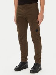 C.P. Company Spodnie cargo 21CMPA172A005529G Khaki Regular Fit. Brązowe spodnie materiałowe męskie C.P. Company, bez wzorów, z bawełny. Za 1,204.00 zł.