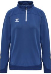 Damska bluza dresowa half zip Hummel Lead. Niebieskie bluzy damskie Hummel, na wiosnę, s, bez wzorów, z dresówki, eleganckie, bez ramiączek, bez kaptura. Za 160.75 zł.