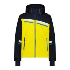 Kurtka narciarska męska CMP 35W0017 Zip Hood. Białe kurtki sportowe męskie CMP, na zimę, m, bez wzorów, bez kaptura, narciarskie. Za 629.99 zł.