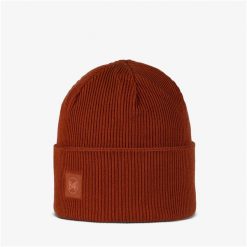 Czapka BUFF Crossknit Beanie Solid. Brązowe czapki męskie Buff, bez wzorów. Za 139.90 zł.