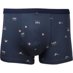 Bokserki Obcisłe, Granatowe, Good Luck, Powodzenia, Bawełniane, Majtki z Elastanem -ALTIES. Niebieskie bokserki męskie Alties, bez wzorów, z bawełny. Za 35.00 zł.