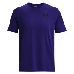 Męska Koszulka Sportowa. Niebieskie koszulki sportowe męskie Under Armour, m, bez wzorów, bez ramiączek, trekkingowe. Za 143.99 zł.