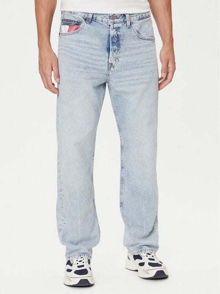 Tommy Jeans Jeansy Otis DM0DM21226 Niebieski Straight Fit. Niebieskie jeansy męskie Tommy Jeans, z bawełny. Za 309.99 zł.