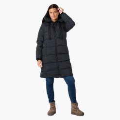 Kurtka puchowa hiking damska Swedemount Lofoten Down Parka wodoodporna. Czarne parki damskie SWEDEMOUNT, xl, bez wzorów, z materiału, bez kaptura. Za 672.00 zł.