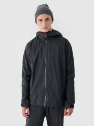 4F Kurtka trekkingowa membrana 20000/40000 męska - czarna L. Czarne kurtki męskie 4F, na zimę, l, bez wzorów, z dzianiny, klasyczne, bez kaptura. Za 1,299.99 zł.