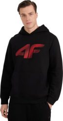 4f Bluza męska 4F M1766 czarna 4FWMM00TSWSM1766 020S XL. Czarne bluzy męskie 4F, m, bez wzorów, bez ramiączek, bez kaptura. Za 127.32 zł.