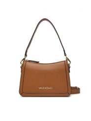 Valentino Torebka Ivy VBS8NR13 Brązowy. Brązowe listonoszki damskie Valentino, bez wzorów, ze skóry, bez dodatków. Za 299.99 zł.