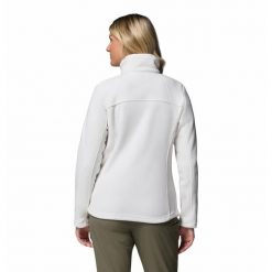 Bluza polarowa turystyczna damska Columbia Fast Trek II. Białe bluzy damskie Columbia, l, bez wzorów, z polaru, sportowe, bez ramiączek, bez kaptura. Za 179.00 zł.