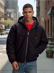 Kurtka bomberka z ociepleniem - czarny. Czarne kurtki męskie Sinsay, l, bez wzorów, bez kaptura. Za 119.99 zł.