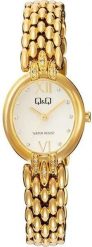 Zegarek damski QQ F16A-004P CYRKONIE złoty. Żółte zegarki damskie Q&Q, złote. Za 250.00 zł.