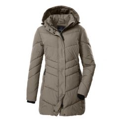 Parka dla kobiet Killtec GW 60. Brązowe parki damskie GIGA DX, s, bez wzorów, z dzianiny. Za 774.80 zł.